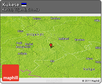 Physical Panoramic Map of Kukese