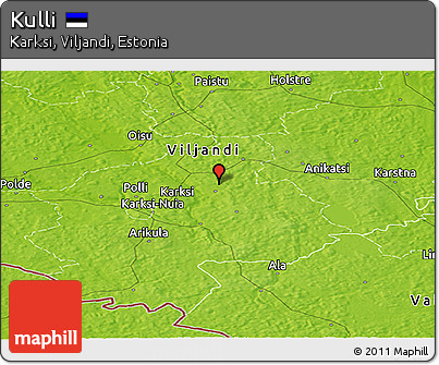 Physical Panoramic Map of Kulli