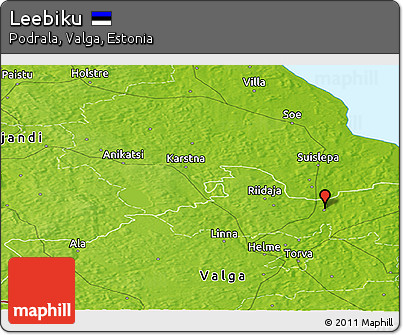 Physical Panoramic Map of Leebiku