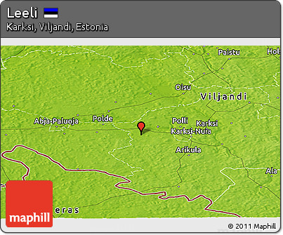 Physical Panoramic Map of Leeli