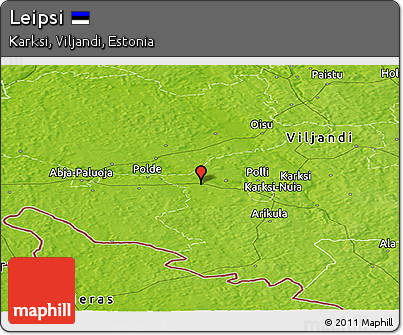 Physical Panoramic Map of Leipsi
