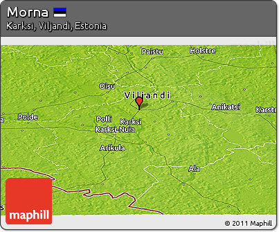 Physical Panoramic Map of Morna