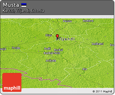 Physical Panoramic Map of Musta
