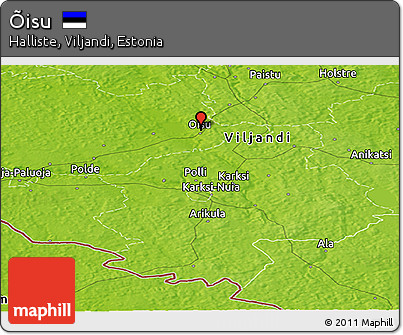 Physical Panoramic Map of Õisu