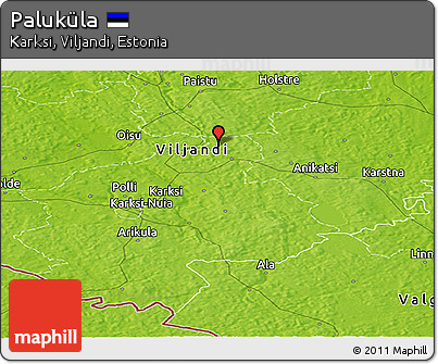 Physical Panoramic Map of Paluküla