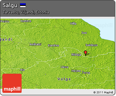 Physical Panoramic Map of Sälgu