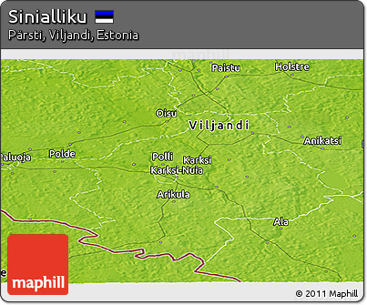 Physical Panoramic Map of Sinialliku