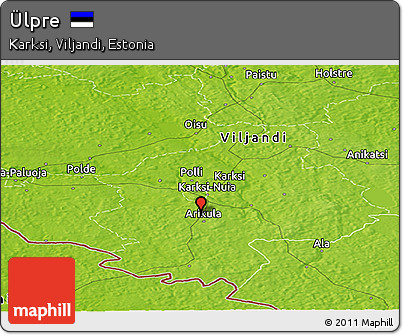 Physical Panoramic Map of Ülpre