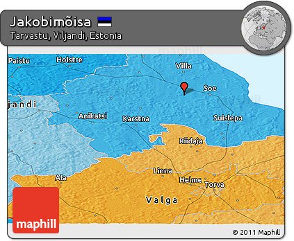 Political Panoramic Map of Jakobimõisa