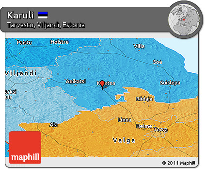 Political Panoramic Map of Karuli
