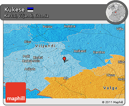 Political Panoramic Map of Kukese