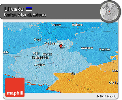 Political Panoramic Map of Liivaku