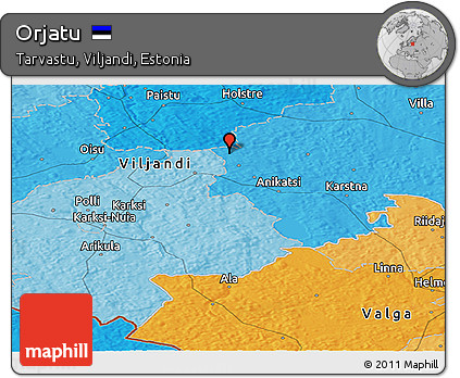 Political Panoramic Map of Orjatu