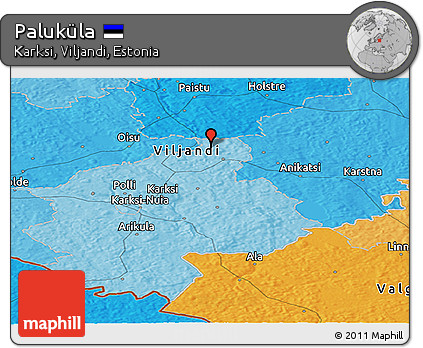 Political Panoramic Map of Paluküla