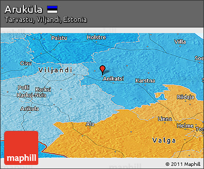 Political Panoramic Map of Aruküla