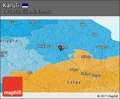 Political Panoramic Map of Karuli