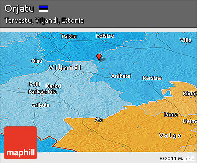 Political Panoramic Map of Orjatu
