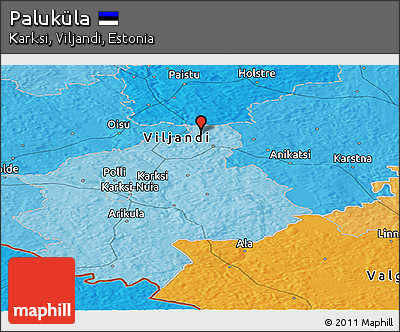 Political Panoramic Map of Paluküla