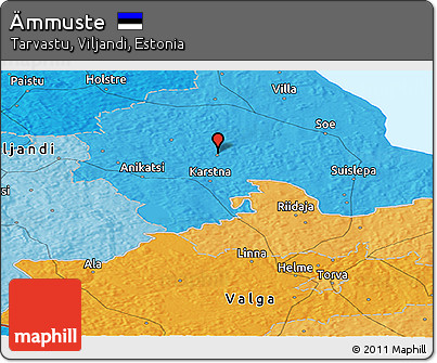 Political Panoramic Map of Ämmuste