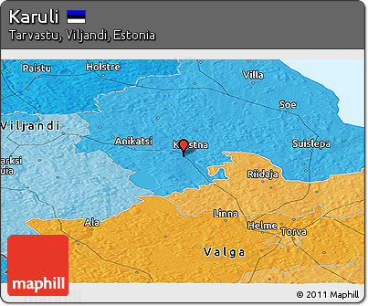 Political Panoramic Map of Karuli