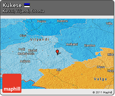 Political Panoramic Map of Kukese