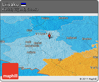 Political Panoramic Map of Liivaku