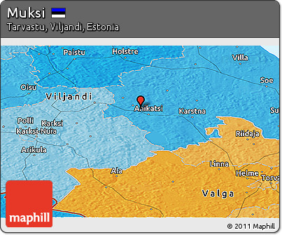 Political Panoramic Map of Muksi