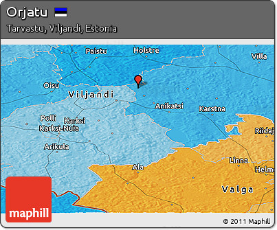 Political Panoramic Map of Orjatu