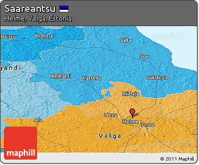 Political Panoramic Map of Saareantsu