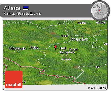 Satellite Panoramic Map of Allaste