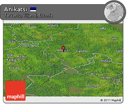 Satellite Panoramic Map of Anikatsi