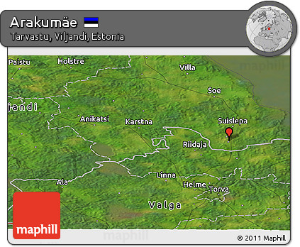 Satellite Panoramic Map of Arakumäe