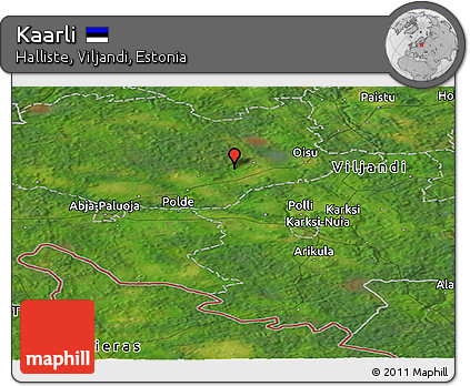 Satellite Panoramic Map of Kaarli