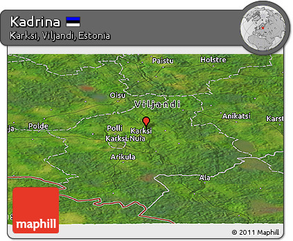 Satellite Panoramic Map of Kadrina