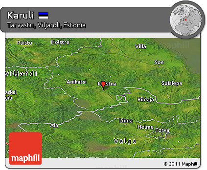 Satellite Panoramic Map of Karuli