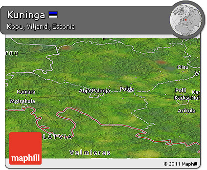 Satellite Panoramic Map of Kuninga