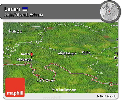 Satellite Panoramic Map of Lasari
