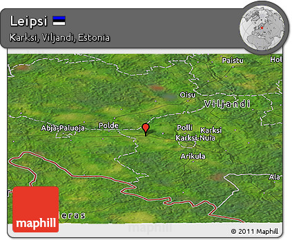 Satellite Panoramic Map of Leipsi