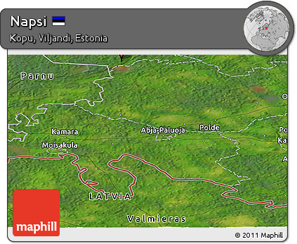 Satellite Panoramic Map of Napsi