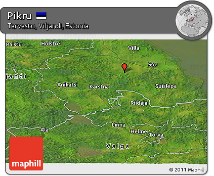 Satellite Panoramic Map of Pikru