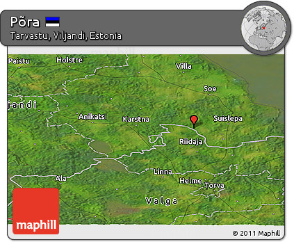 Satellite Panoramic Map of Põra