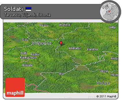 Satellite Panoramic Map of Soldati