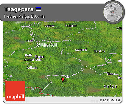 Satellite Panoramic Map of Taagepera