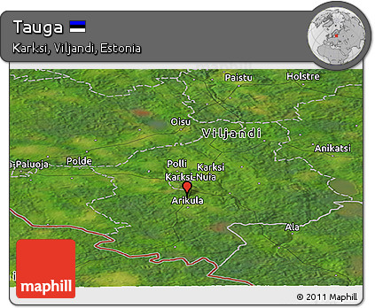 Satellite Panoramic Map of Tauga