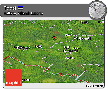 Satellite Panoramic Map of Toosi