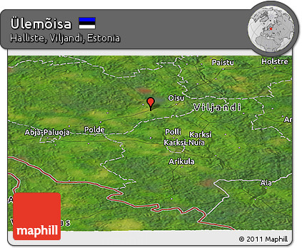 Satellite Panoramic Map of Ülemõisa
