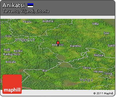 Satellite Panoramic Map of Anikatsi