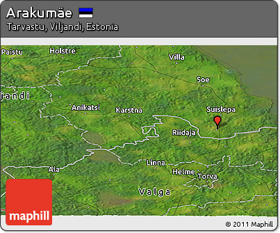 Satellite Panoramic Map of Arakumäe