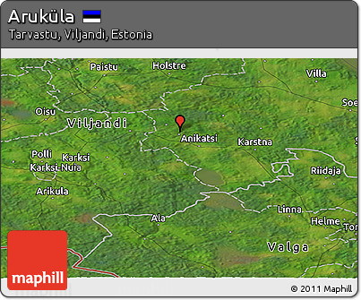 Satellite Panoramic Map of Aruküla