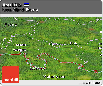 Satellite Panoramic Map of Asuküla